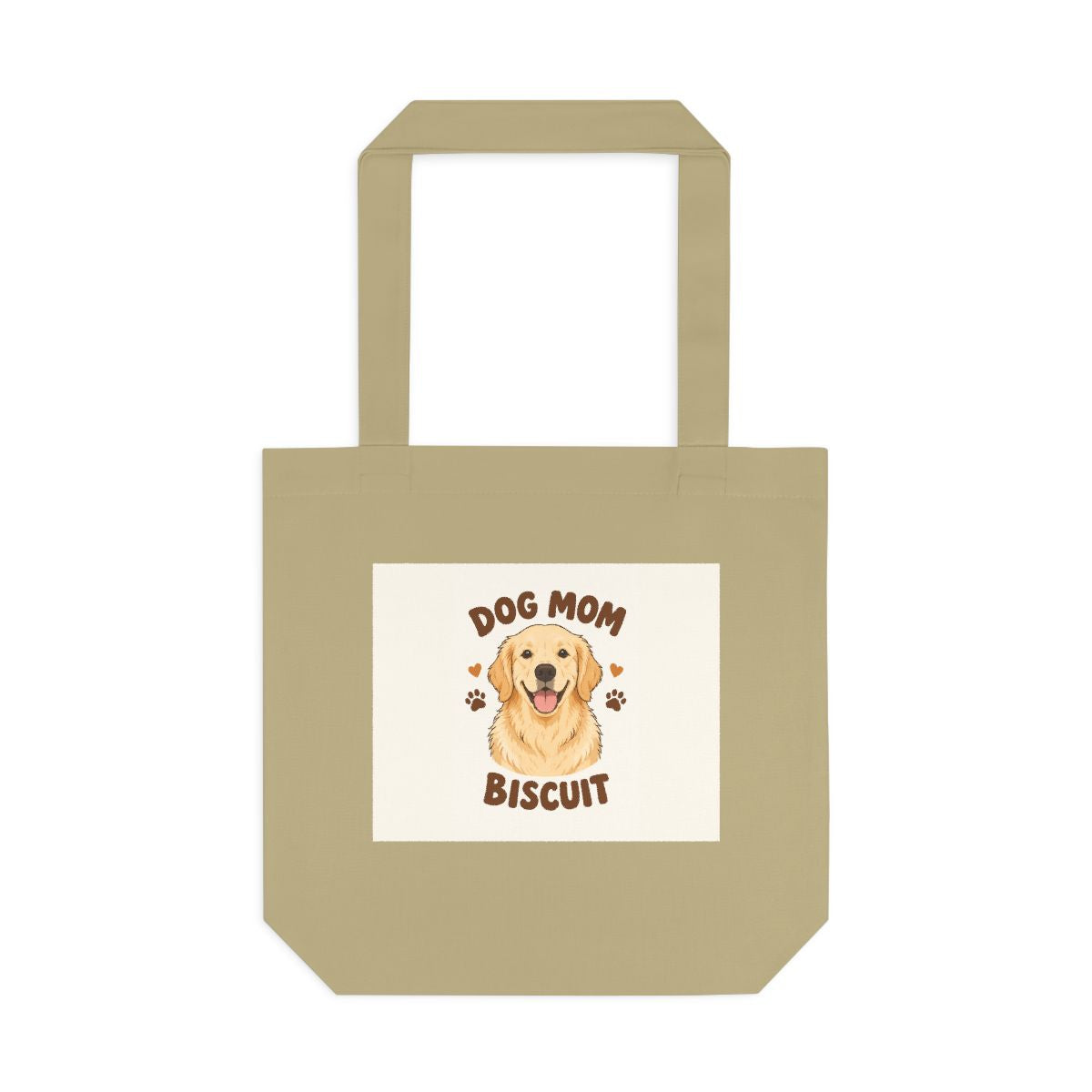 Custom Dog Mom Portrait Canvas Tote — mockup 1