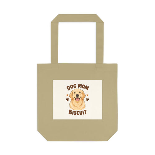 Custom Dog Mom Portrait Canvas Tote — mockup 1