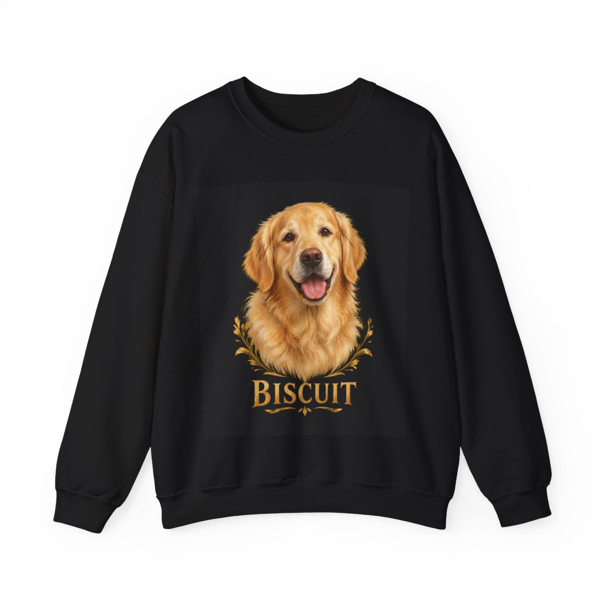 Custom Pet Portrait Heavyweight Crewneck Sweatshirt — mockup 1