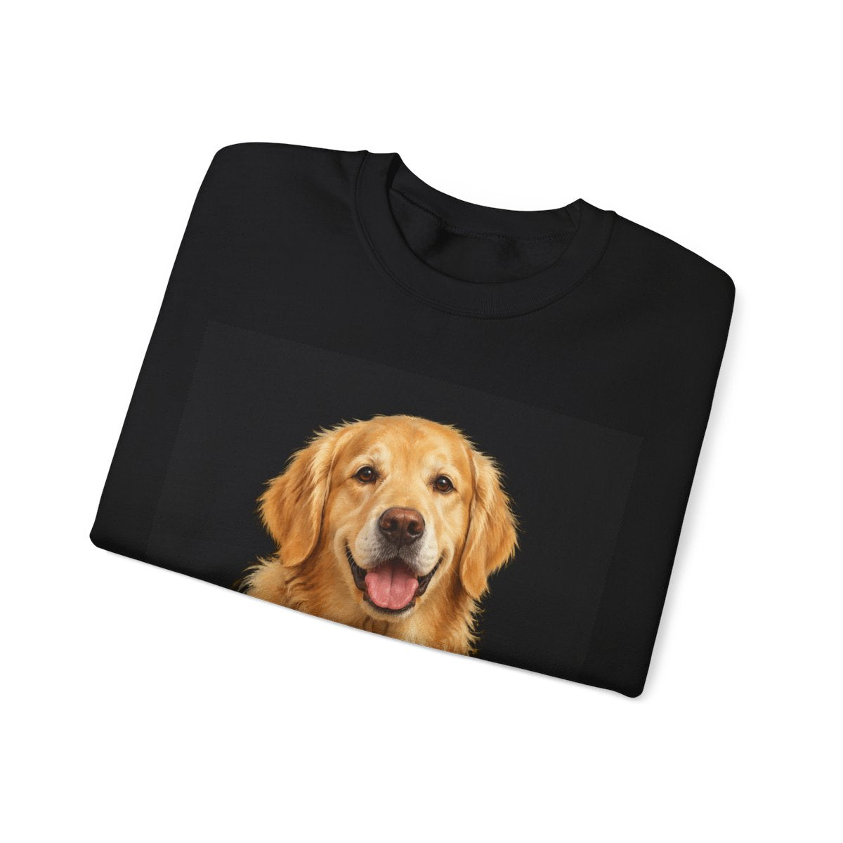 Custom Pet Portrait Heavyweight Crewneck Sweatshirt — mockup 3