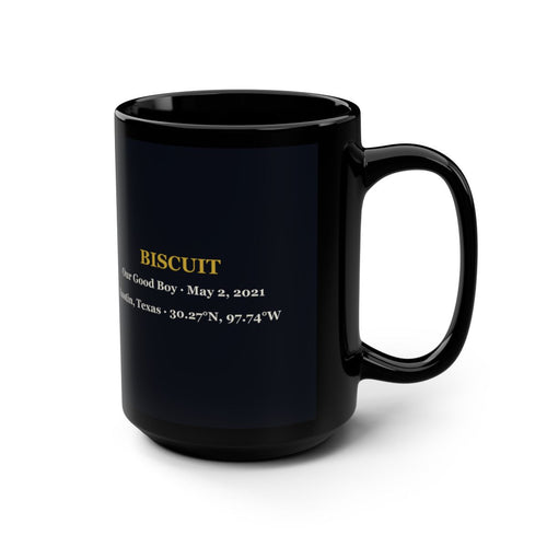 Custom Pet Name & Coordinates Ceramic Keepsake Mug (15oz)